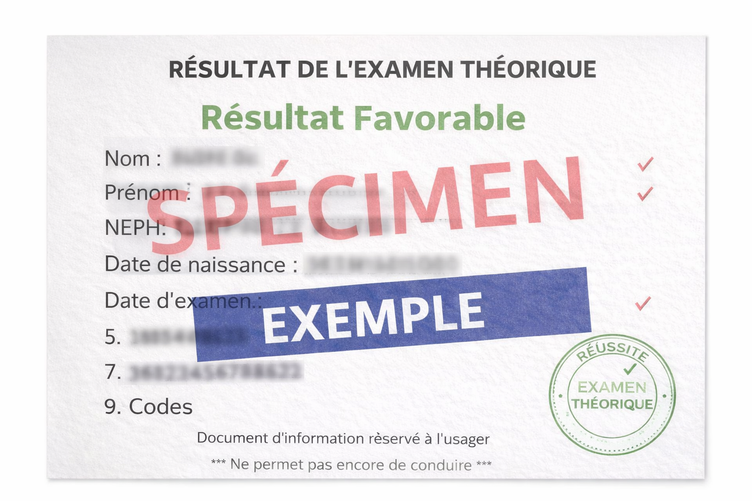 Résultat code