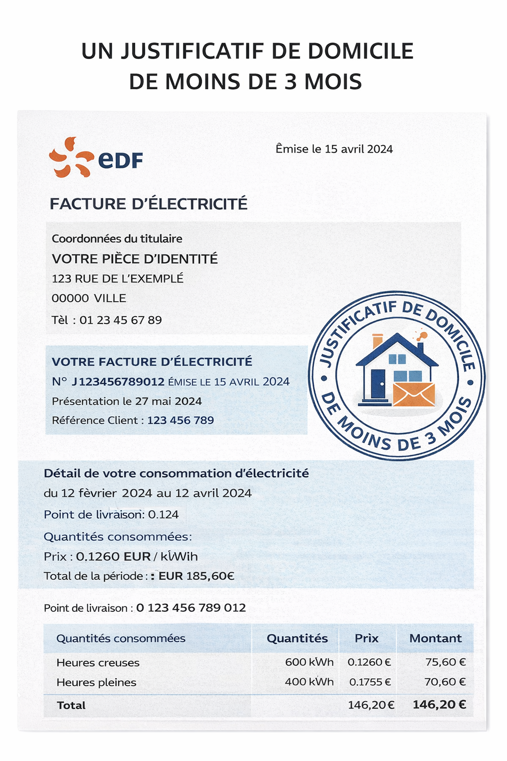 Justificatif de domicile